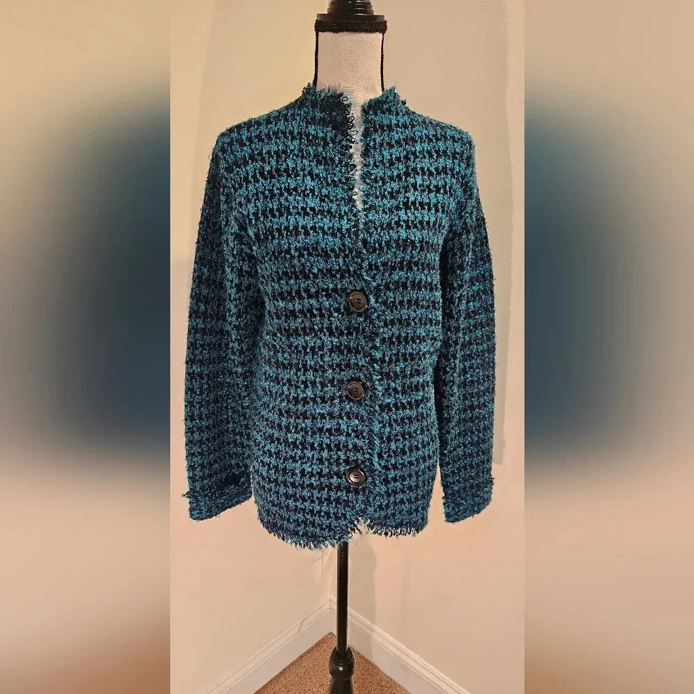 Coldwater Creek Houndstooth Cardigan / Jacket